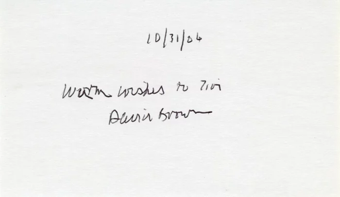 David Brown autograph