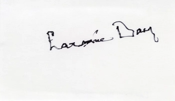 Laraine Day autograph