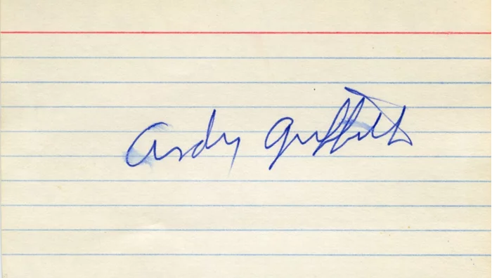 Andy Griffith autograph