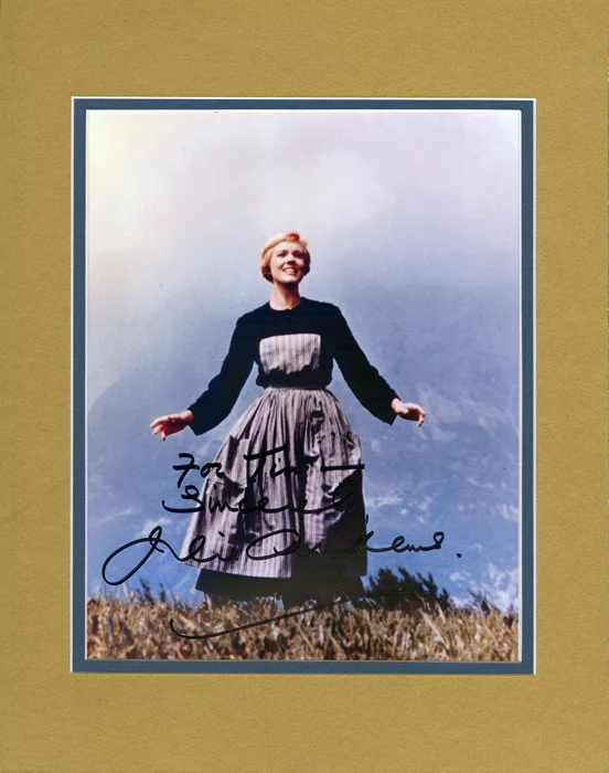 Julie Andrews autograph