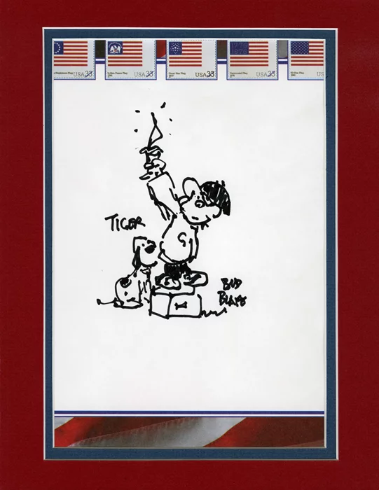 Bud Blake autograph