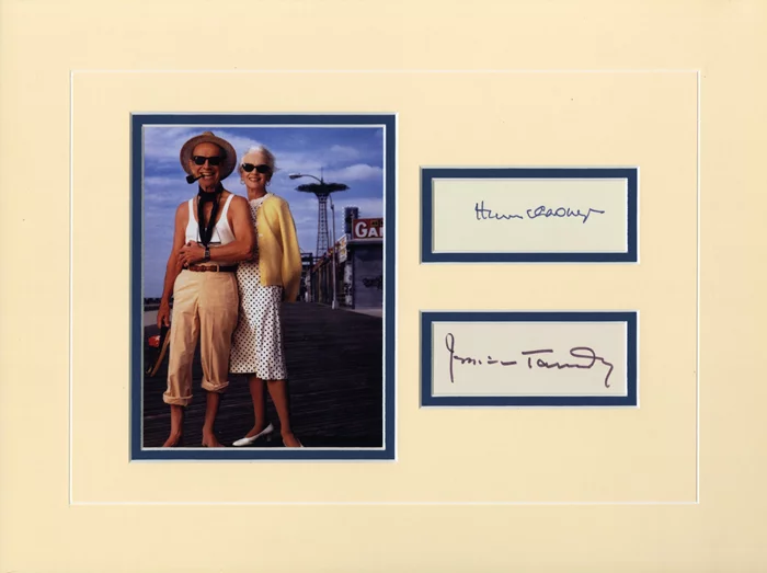Hume Cronyn & Jessica Tandy autograph