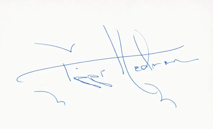 Tippi Hedren autograph