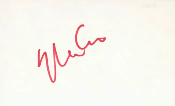 Yoko Ono autograph