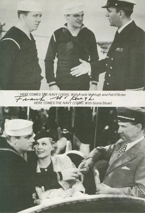 Frank McHugh autograph