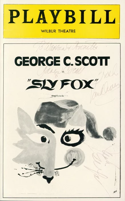 George C. Scott autograph