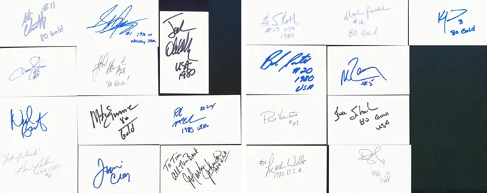 1980 USA Hockey Team autograph