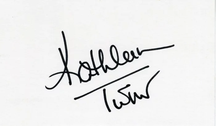 Kathleen Turner autograph