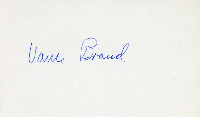 Vance Brand autograph