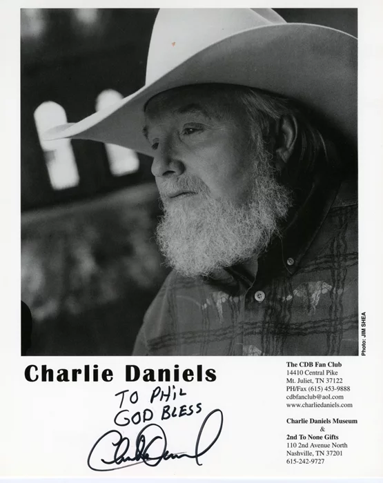 Charlie Daniels autograph