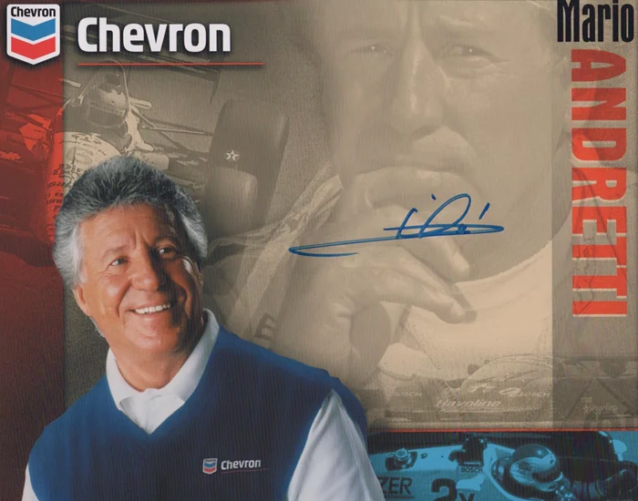 Mario Andretti autograph