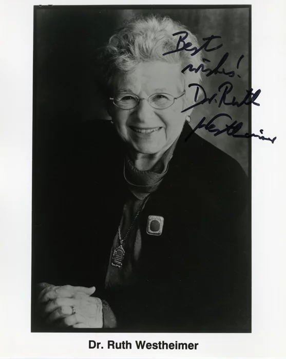 Dr. Ruth Westheimer autograph
