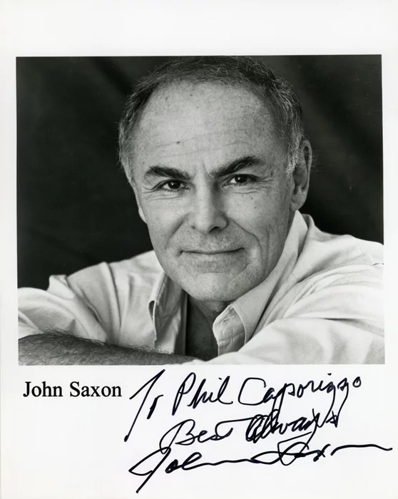 John Saxon autograph