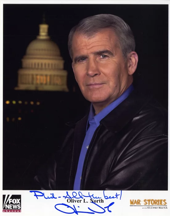 Oliver North autograph