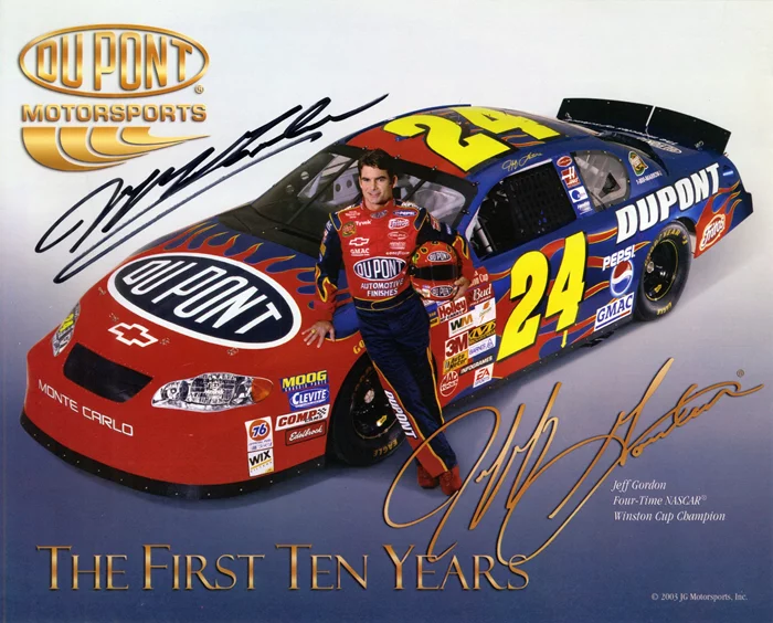 Jeff Gordon autograph