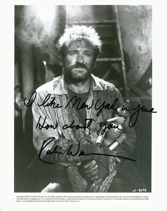 Robin Williams autograph