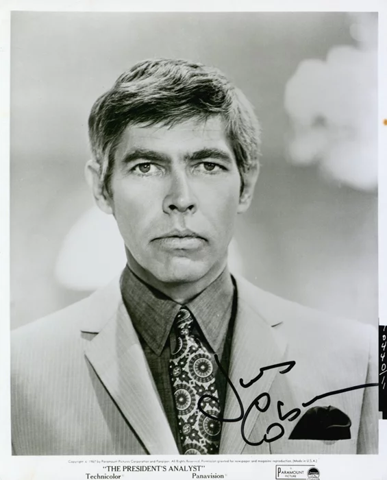 James Coburn autograph