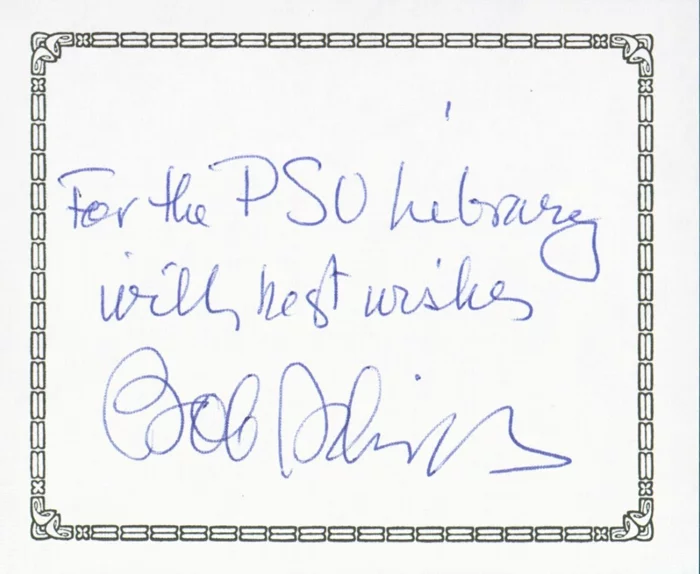 Bob Schieffer autograph