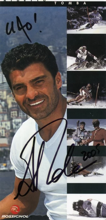 Alberto Tomba autograph