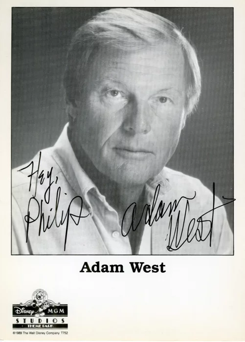 Adam West autograph