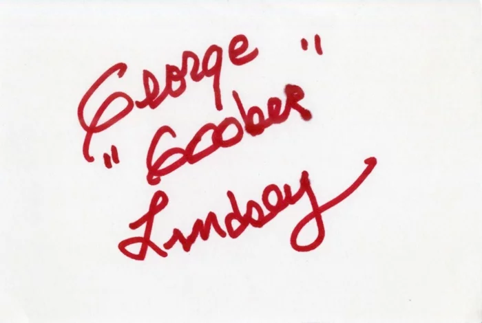 George Lindsey autograph