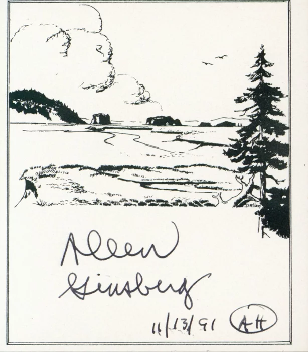 Allen Ginsberg autograph