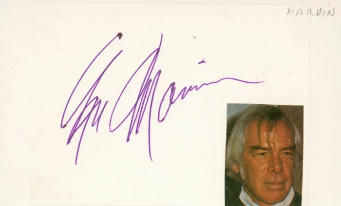 Lee Marvin autograph
