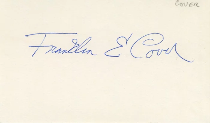 Franklin Cover autograph