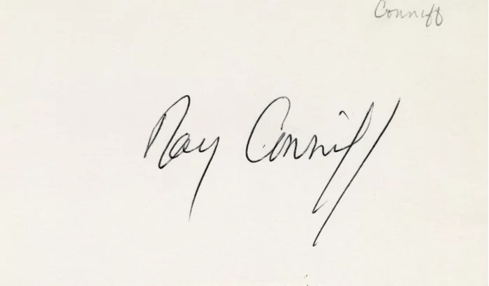 Ray Conniff autograph