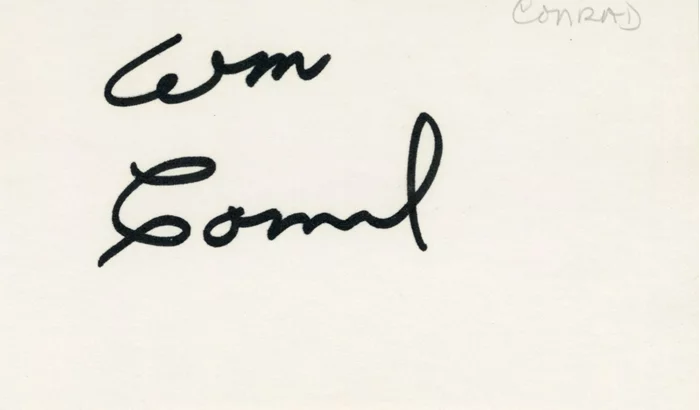 William Conrad autograph