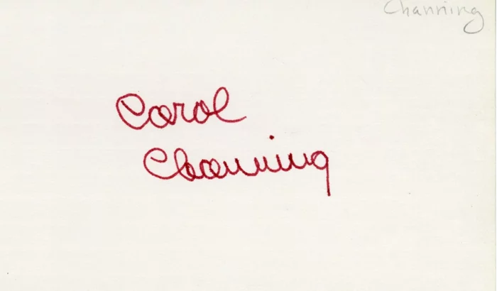 Carol Channing autograph