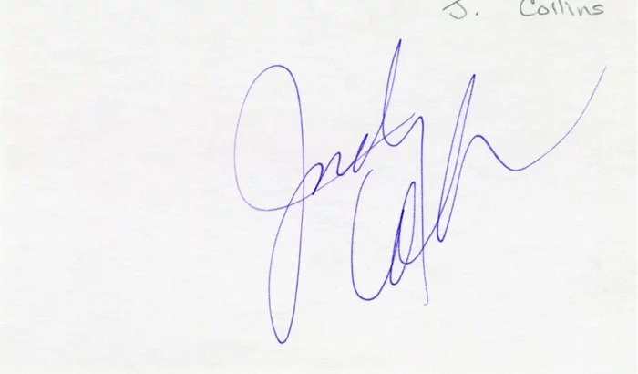 Judy Collins autograph