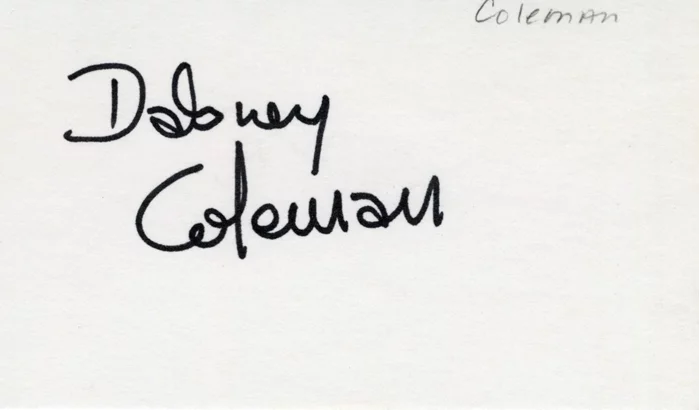 Dabney Coleman autograph