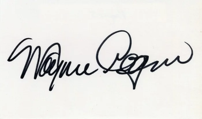 Wayne Rogers autograph