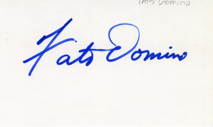 Fats Domino autograph