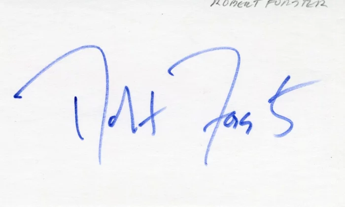 Robert Forster autograph