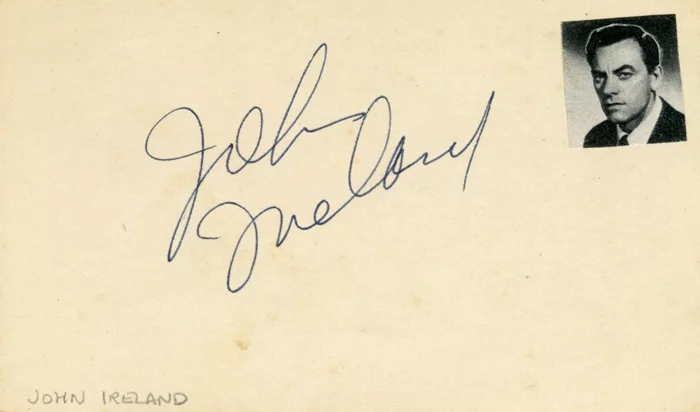 John Ireland autograph