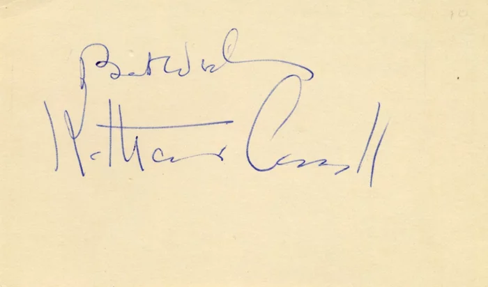Katharine Cornell autograph