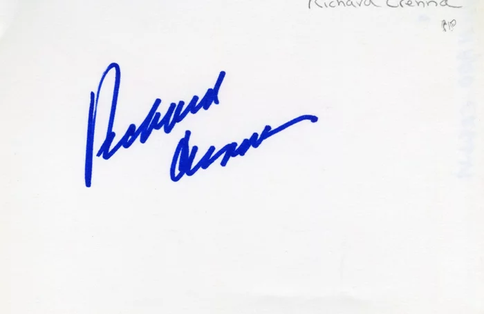 Richard Crenna autograph