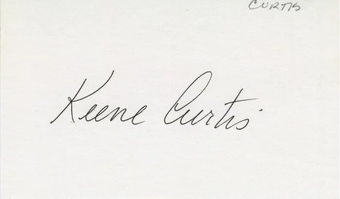Keene Curtis autograph
