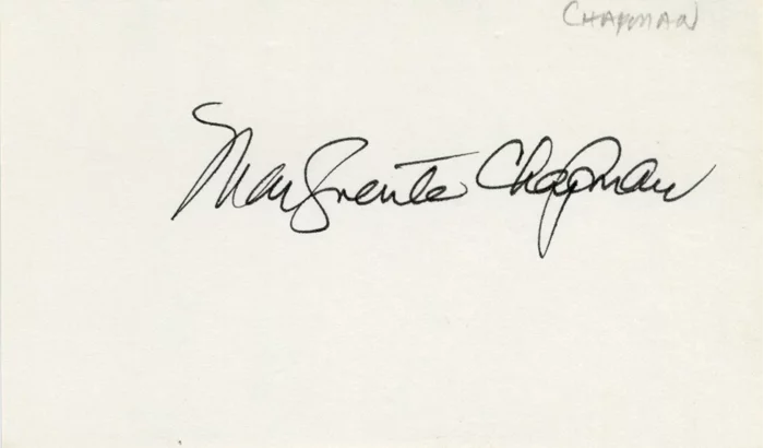 Marguerite Chapman autograph