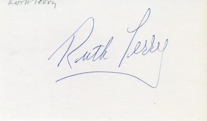 Ruth Terry autograph