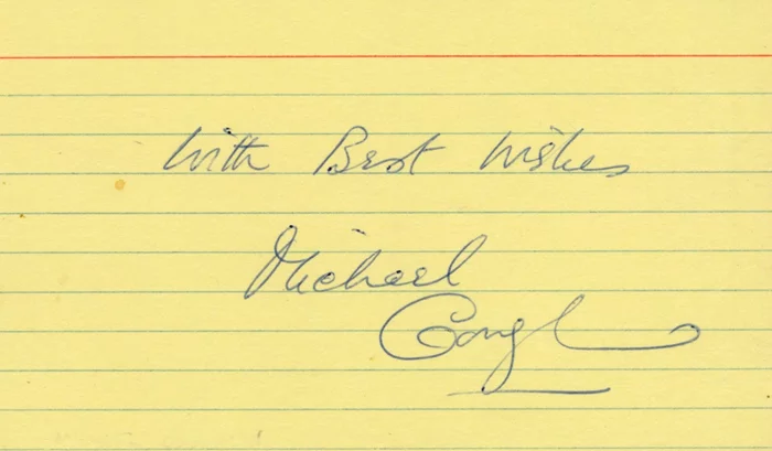 Michael Gough autograph