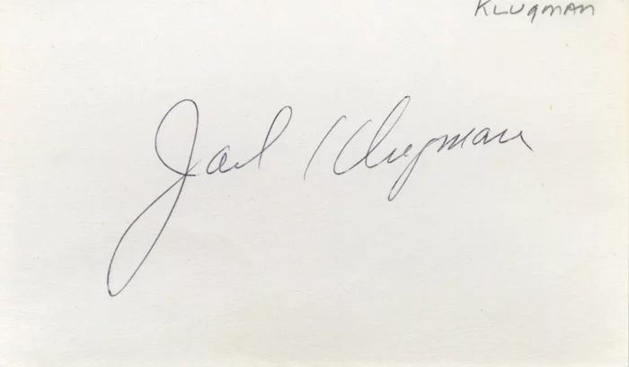 Jack Klugman autograph
