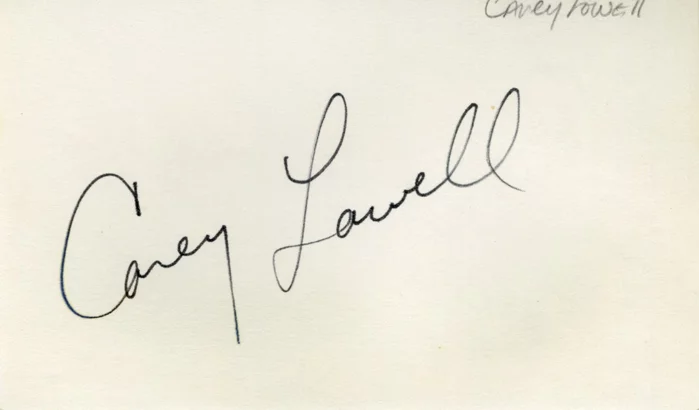 Carey Lowell autograph