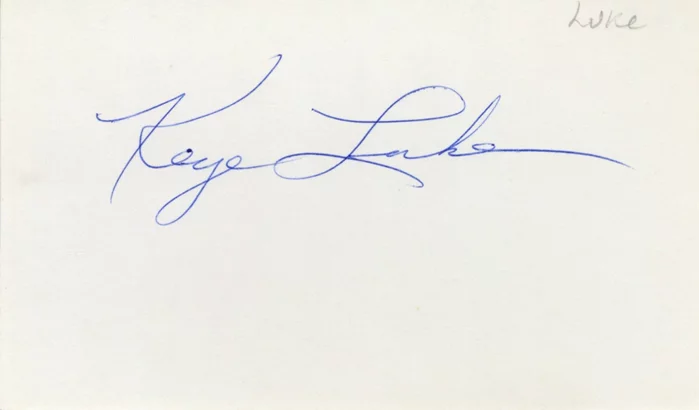 Keye Luke autograph