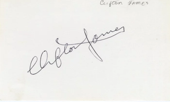Clifton James autograph