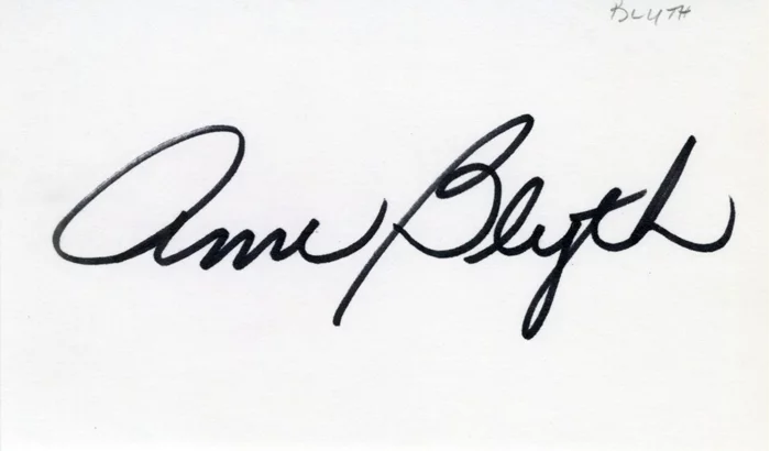 Ann Blyth autograph