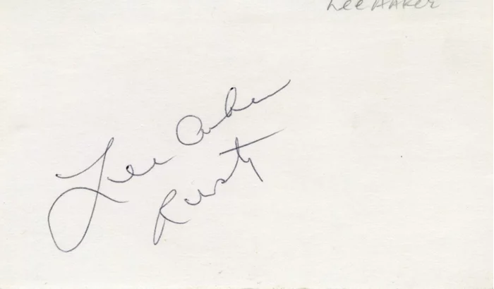 Lee Aaker autograph