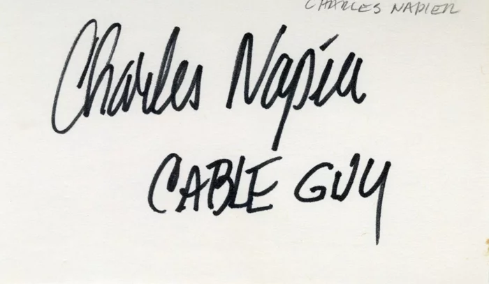 Charles Napier autograph